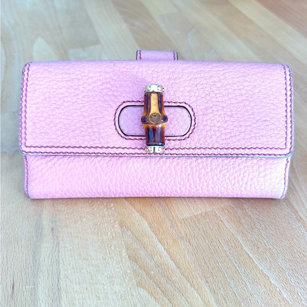 Gucci Pink Bamboo wallet